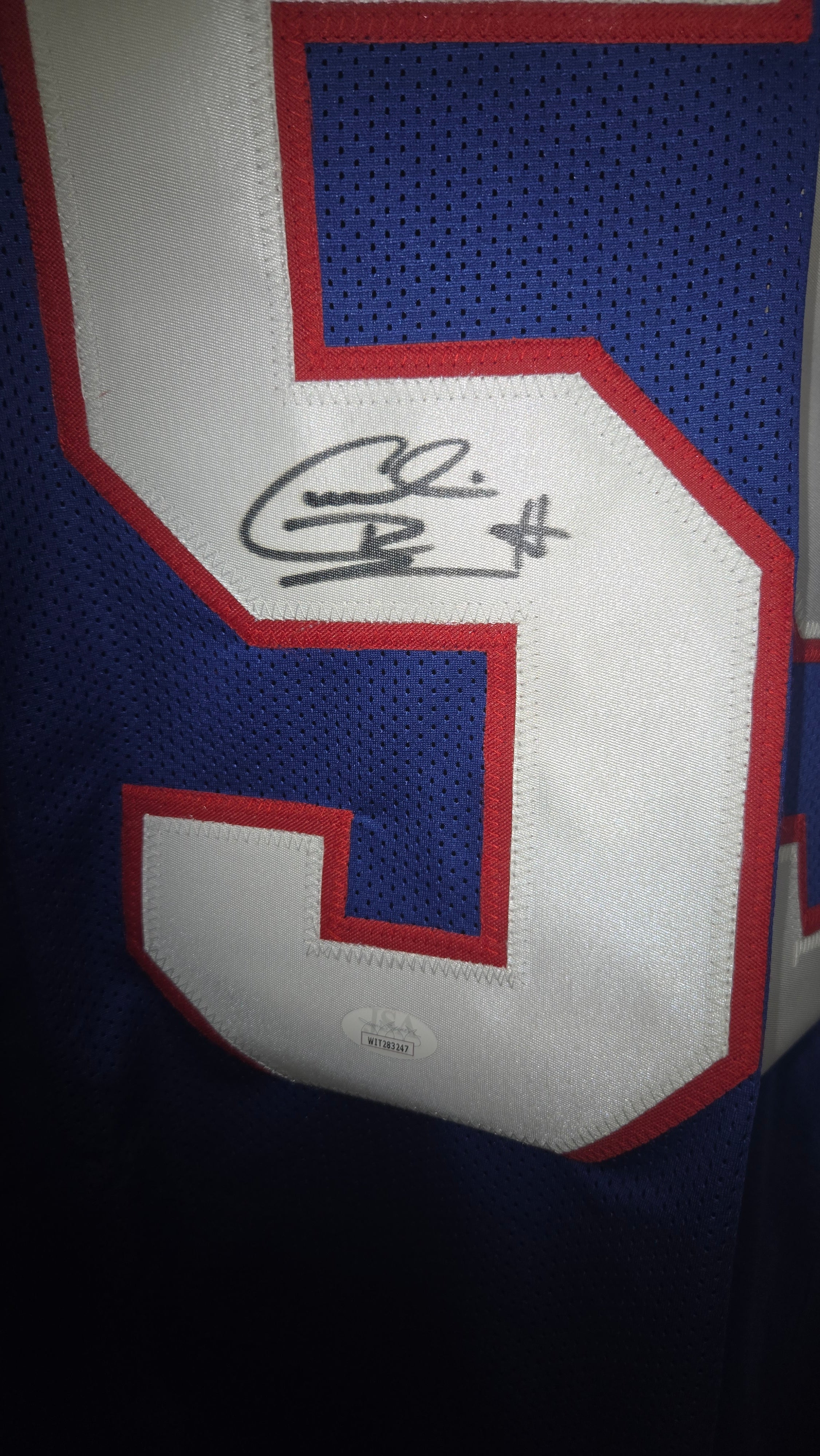 Cornelius Bennett JSA Certified Autographed Buffalo Bills Custom Jersey
