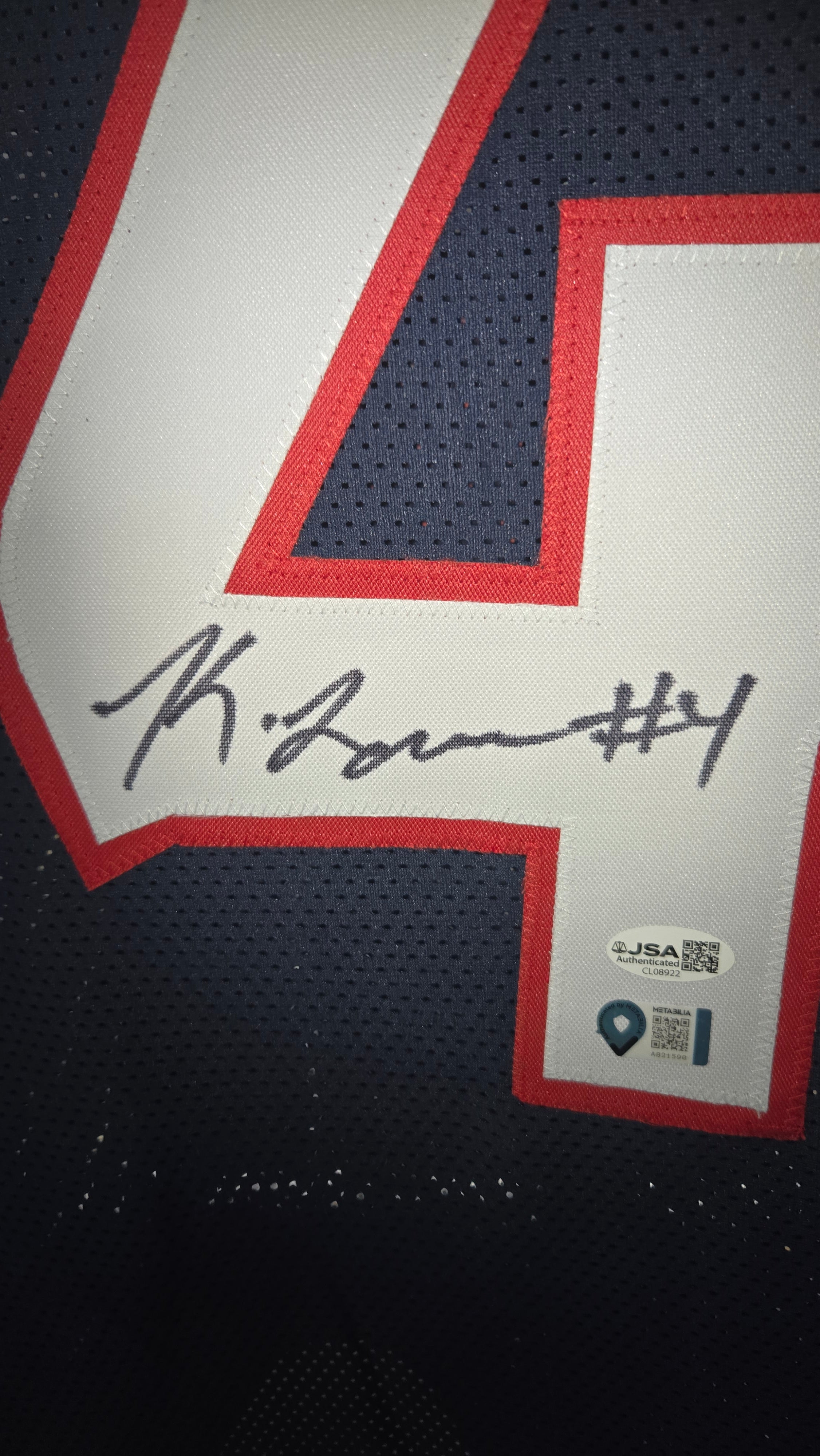 Kamari Lassiter JSA Certified Autographed Houston Texans Custom Jersey