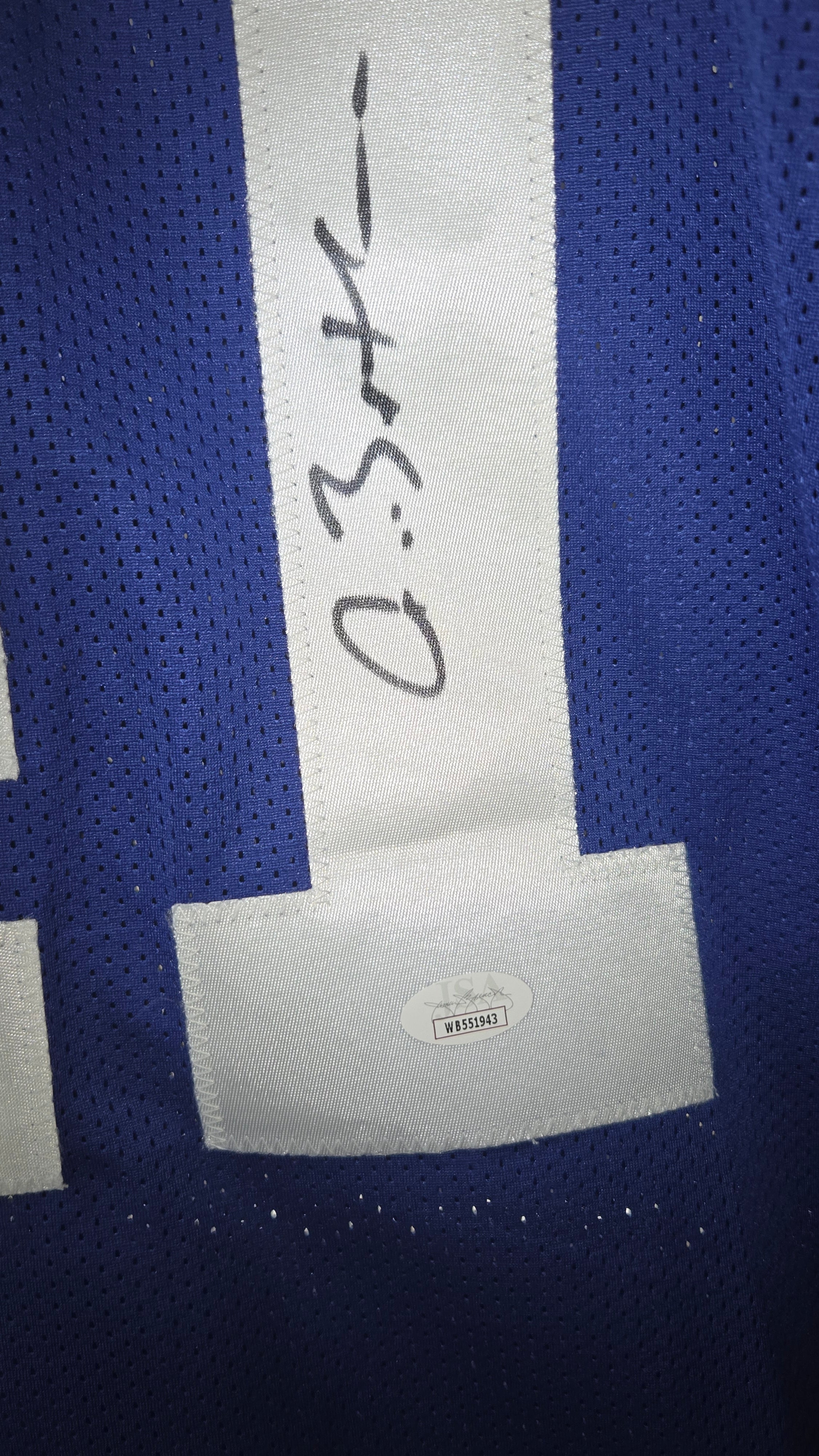Antoine Bethea JSA Certified Autographed Custom Jersey