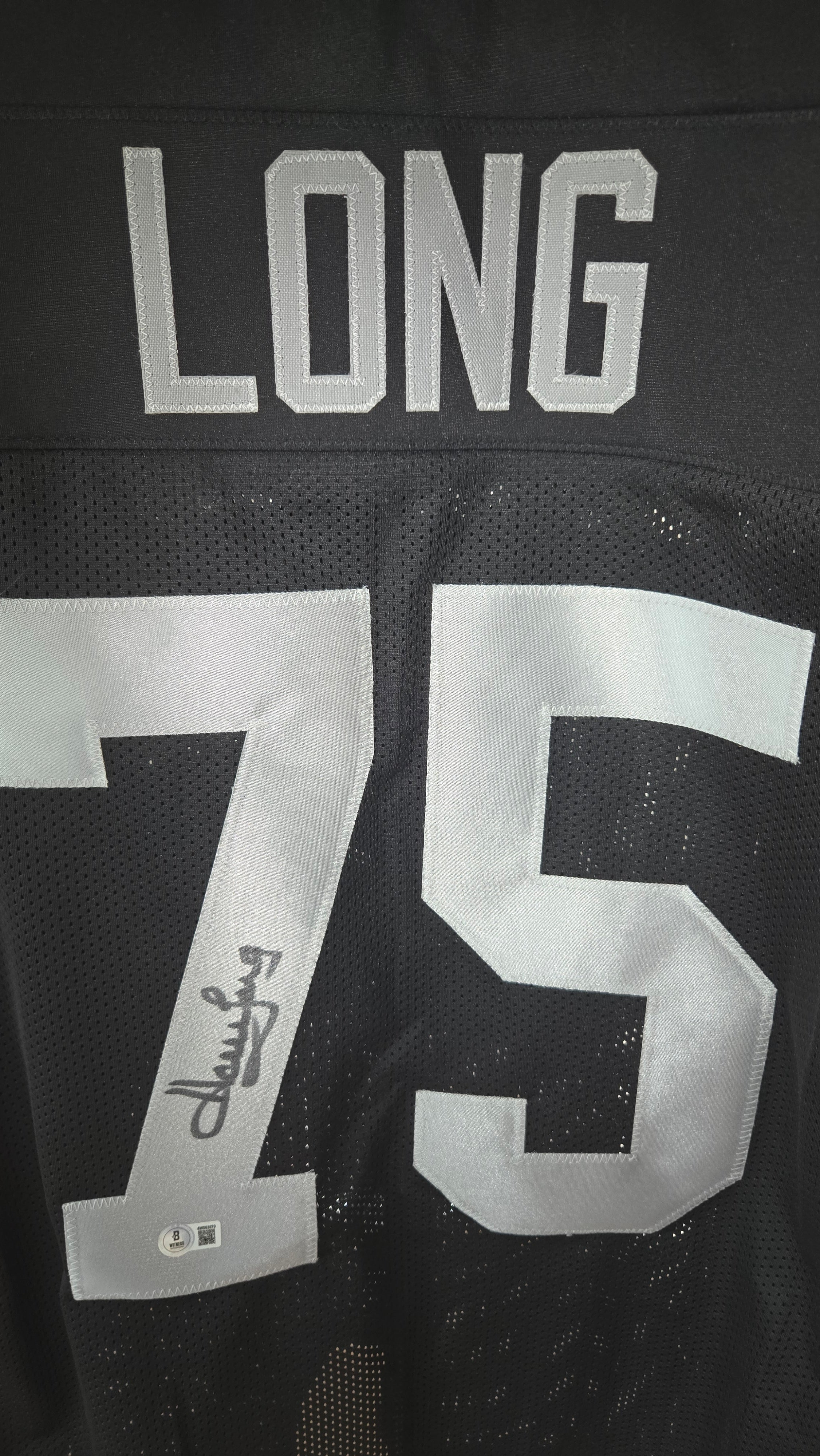 Howie Long Beckett Certified Autographed Custom Jersey