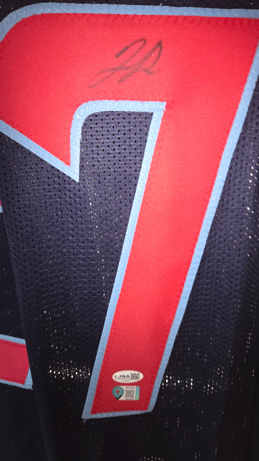 Woody Marks JSA Certified Autographed Custom Jersey