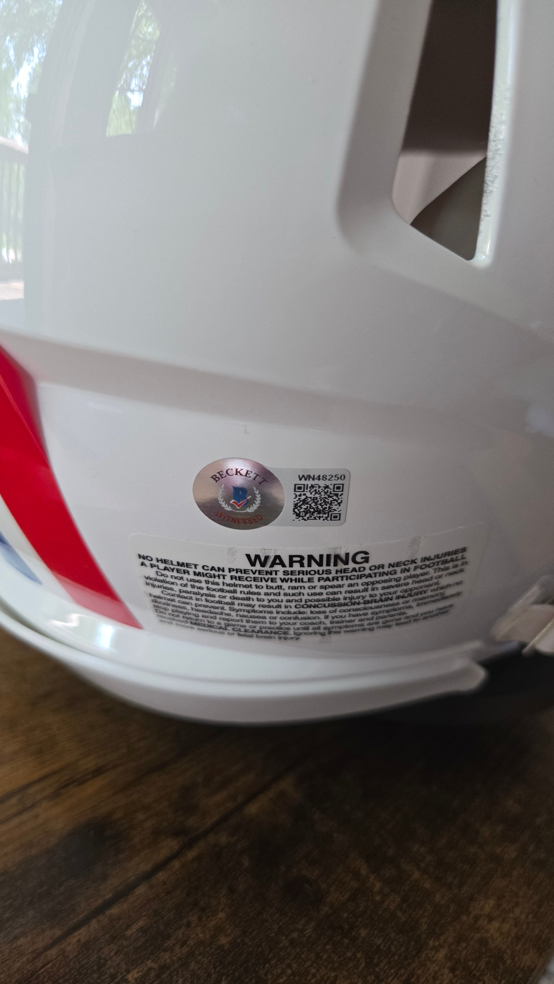 Eddie George Autographed Authentic Houston Oilers Helmet – Beckett Certified (BAS)