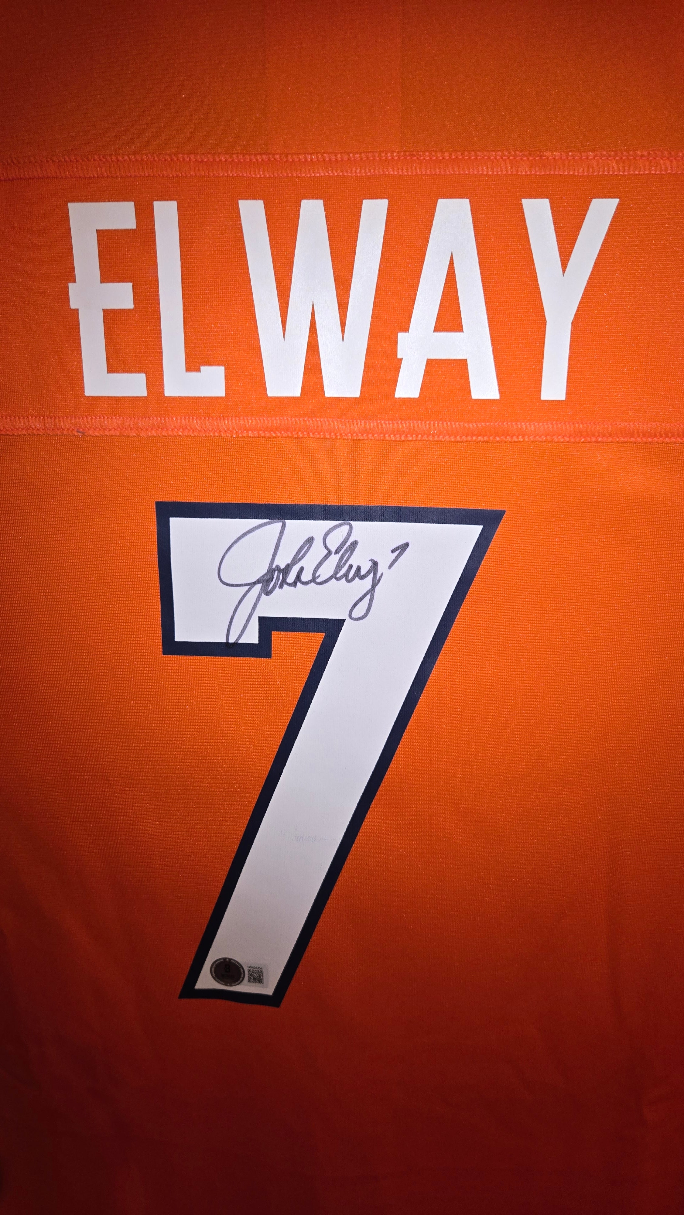 John Elway Autographed Nike Authentic Jersey – Beckett Certified (BAS)