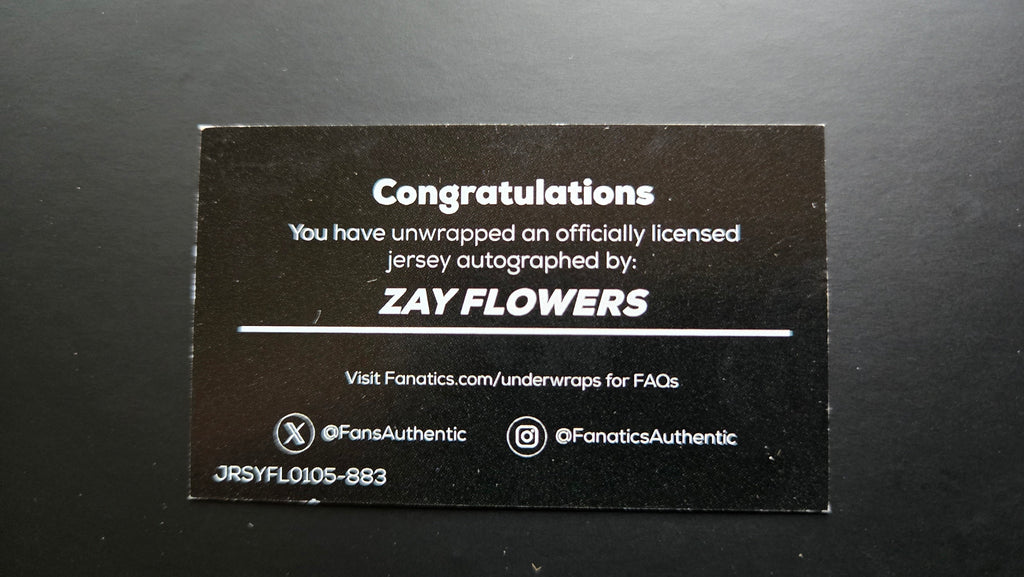 Zay Flowers Autographed Nike Authentic Jersey – Fanatics Certified