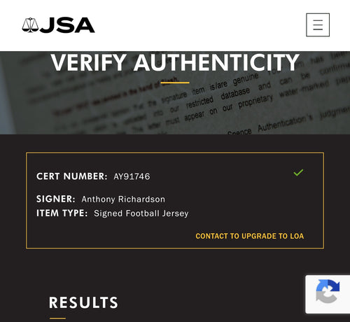 Anthony Richardson JSA Certified Autographed Indianapolis Colts Jersey