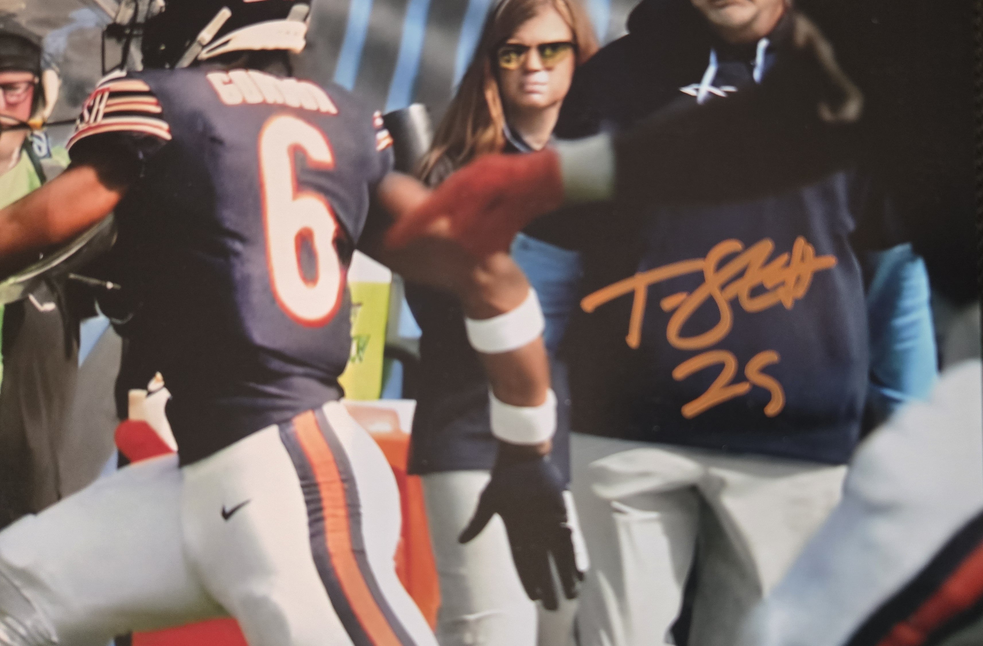 Tyrique Stevenson JSA Certified Autographed Photograph – Chicago Bears