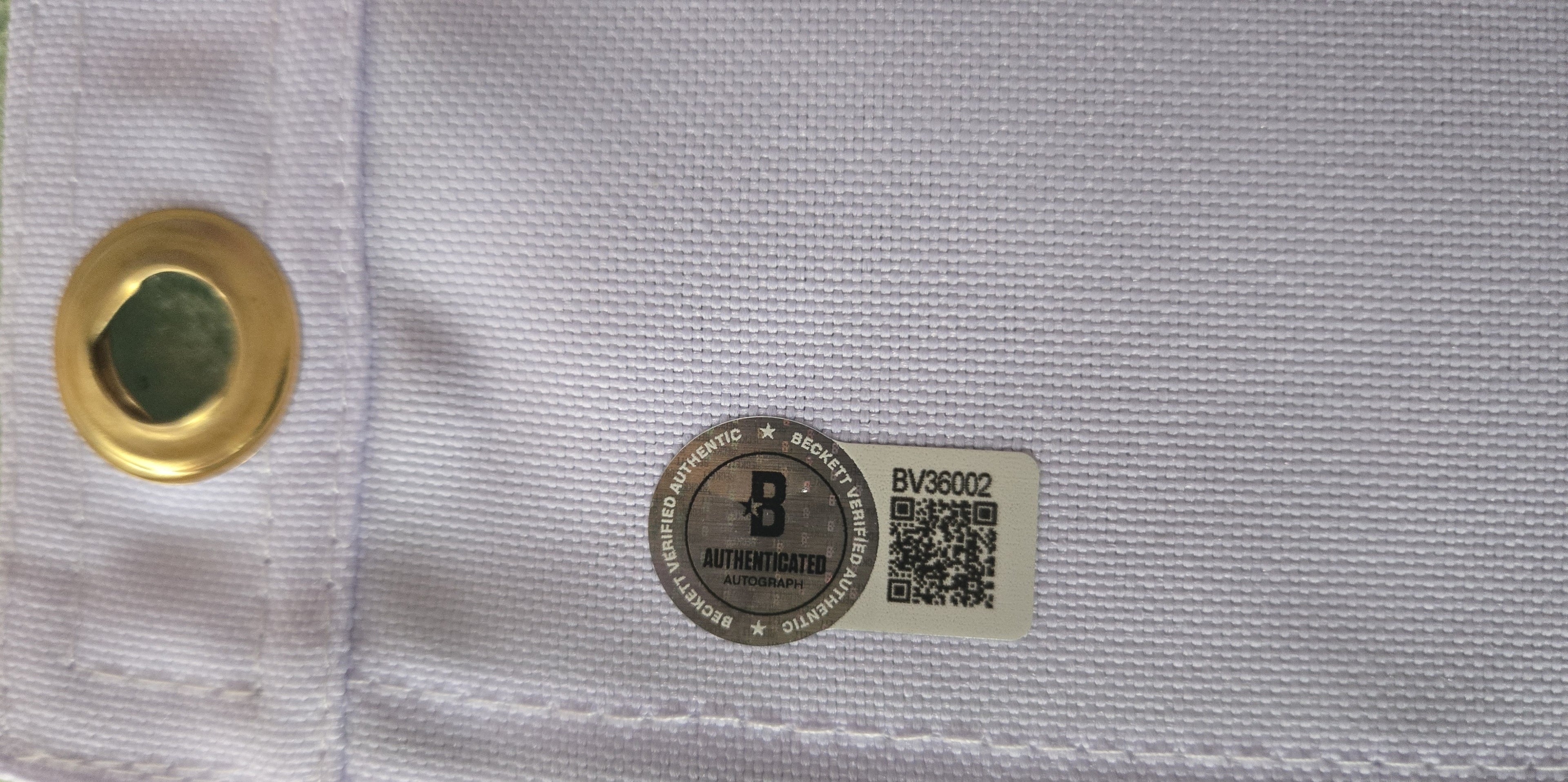 Chevy Chase Beckett Certified Autographed Caddyshack Bushwood Country Club Golf Flag