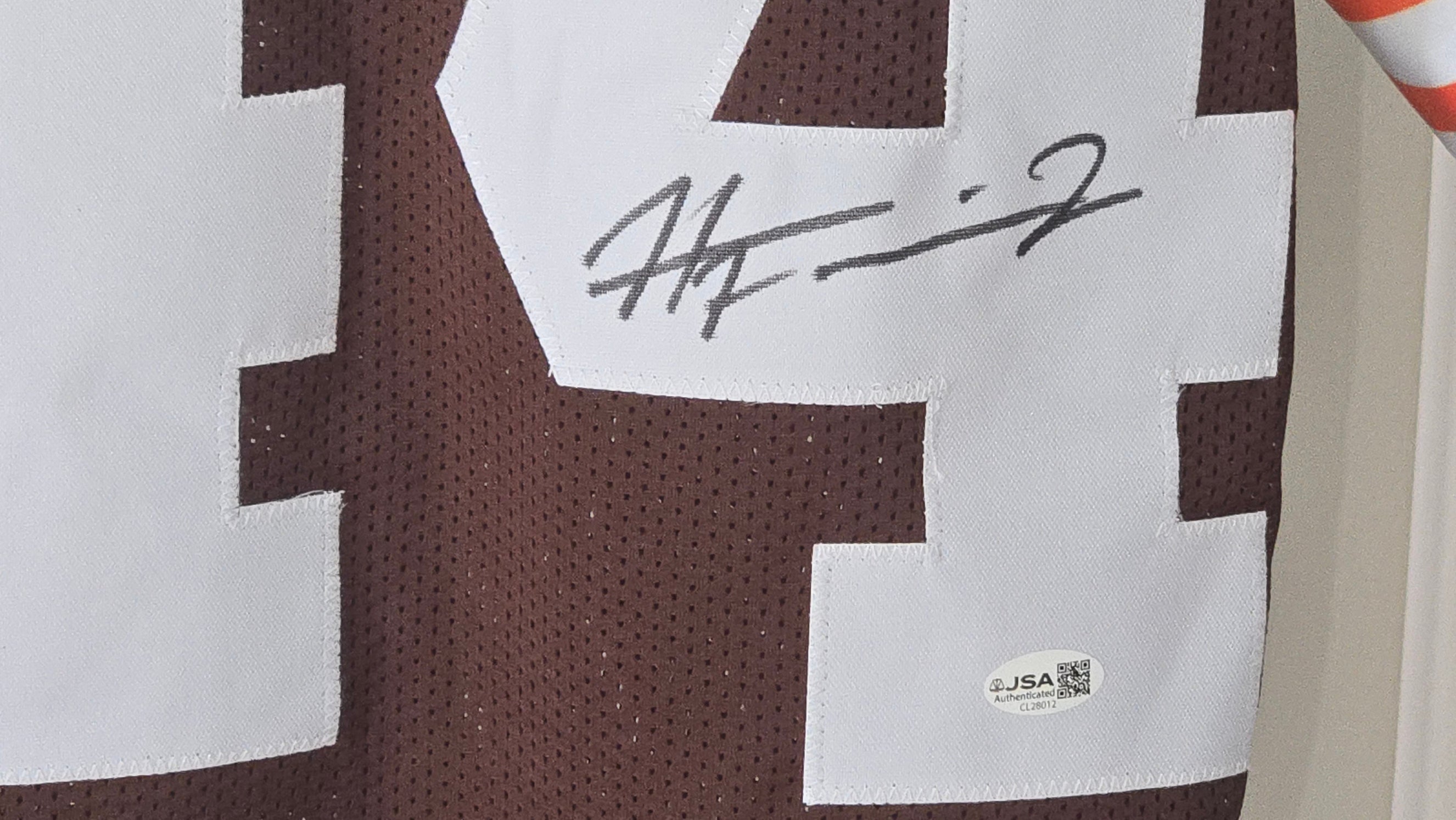 Harold Fannin Jr. Certified Autographed Jersey (JSA)