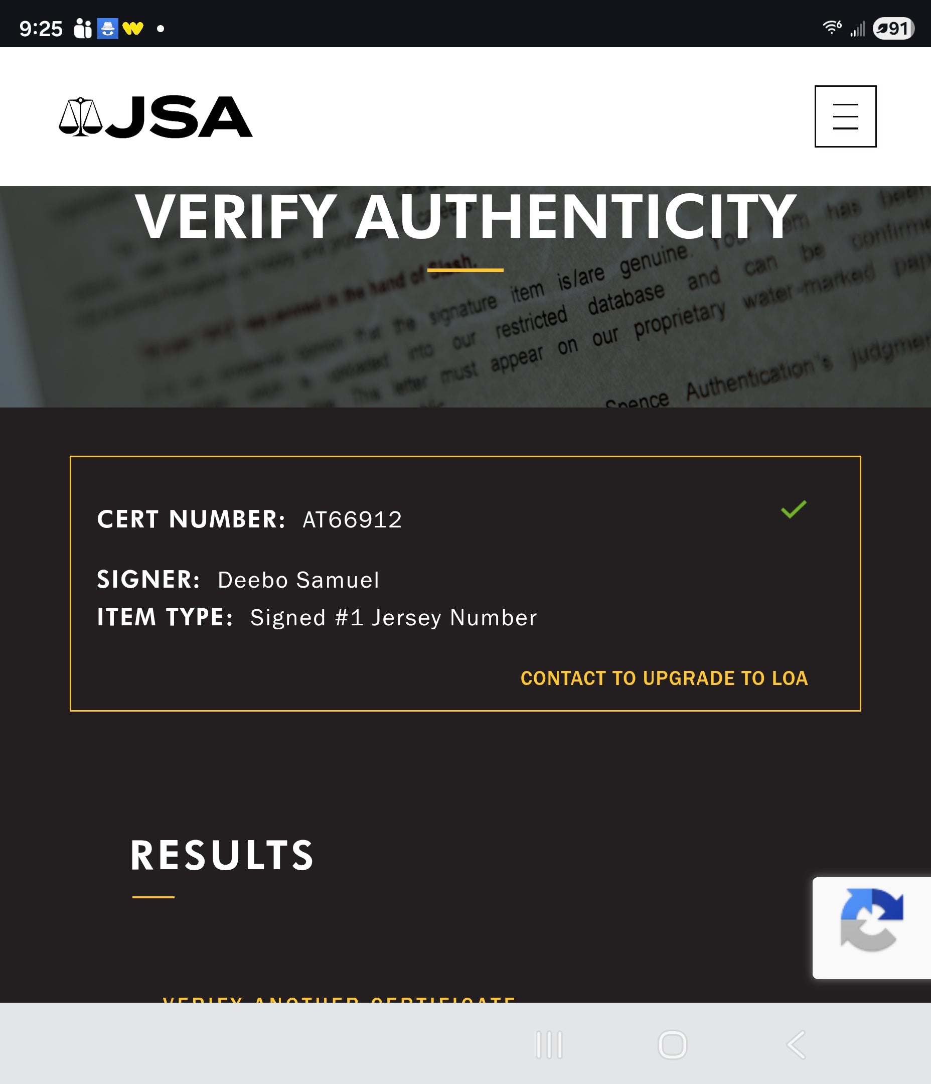 Deebo Samuel JSA Certified Autographed Custom Jersey