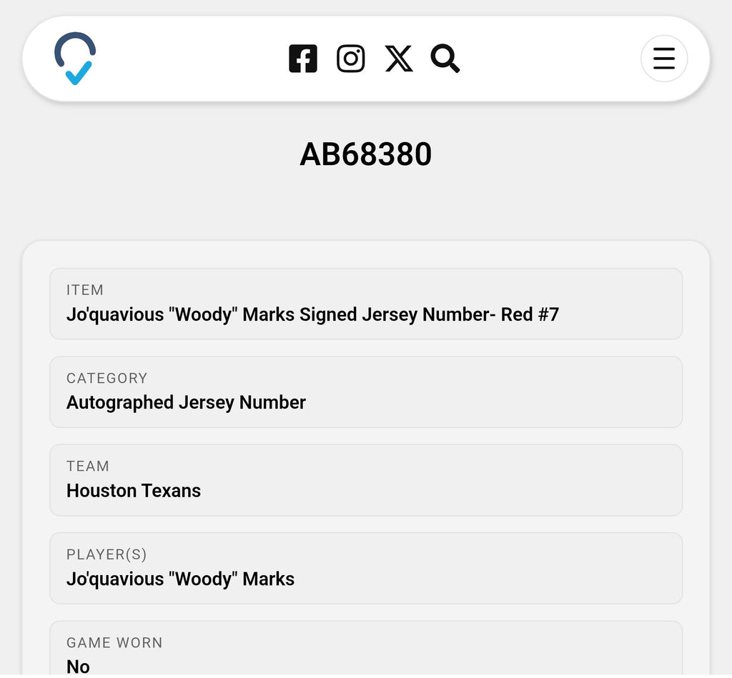 Woody Marks JSA Certified Autographed Custom Jersey
