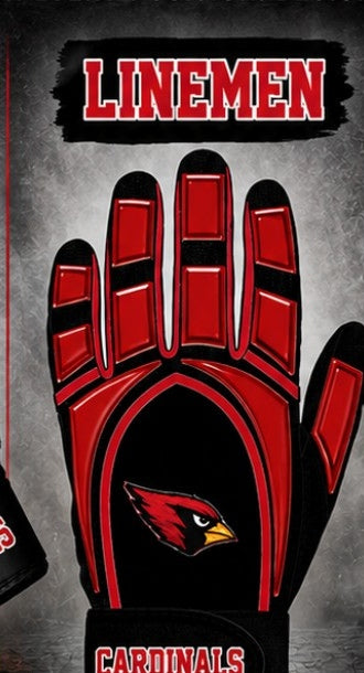 Pottsboro Cardinals Performance Football Gloves Pre-order