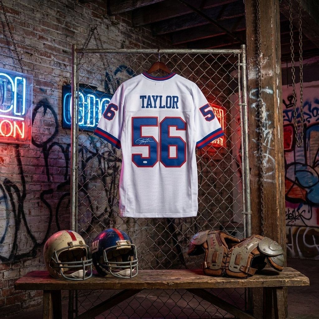 Lawrence Taylor Primetime Certified Autographed New York Giants Jersey