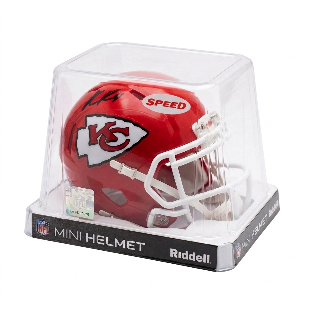 Rashee Rice Beckett & PIA Dual Certified Autographed Mini Helmet – Kansas City Chiefs