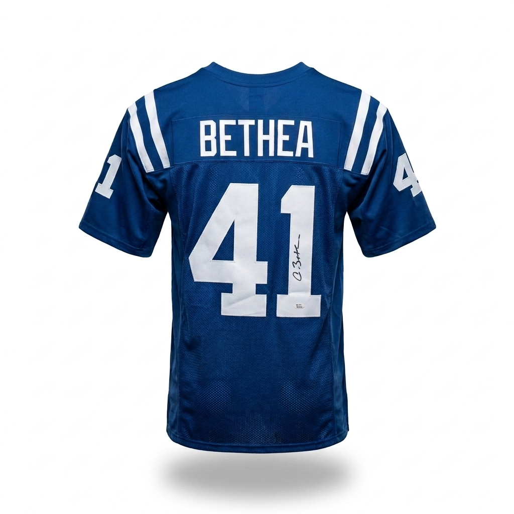 Antoine Bethea JSA Certified Autographed Custom Jersey