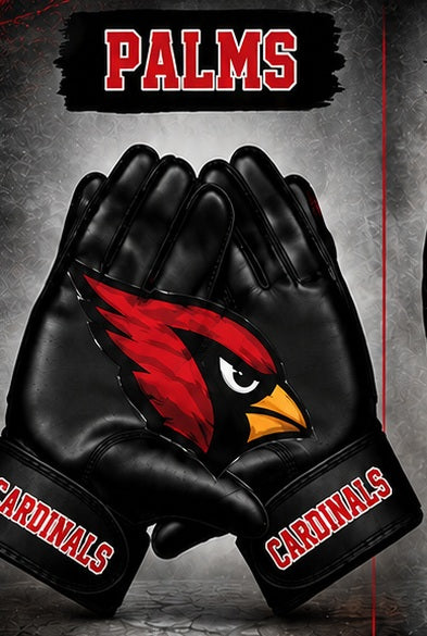 Pottsboro Cardinals Performance Football Gloves Pre-order