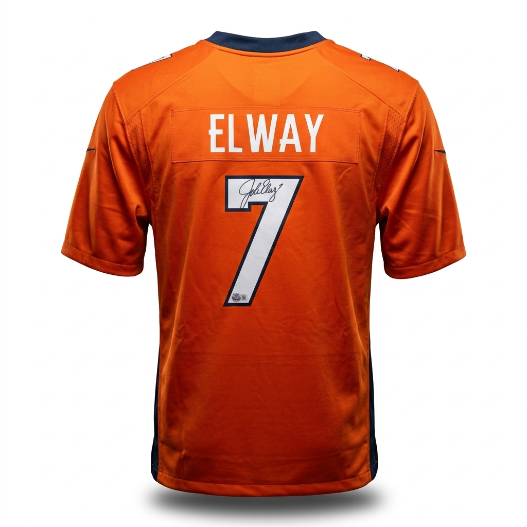 John Elway Autographed Nike Authentic Jersey – Beckett Certified (BAS)