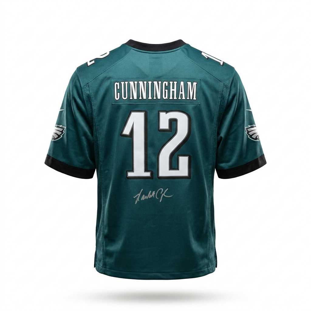 Randall Cunningham Beckett Certified Autographed Authentic Nike Jersey