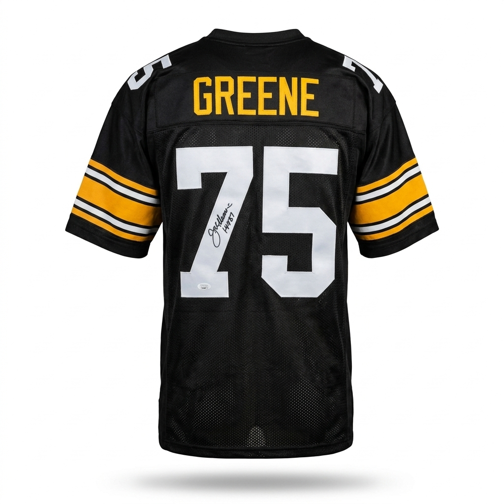 Mean Joe Greene Beckett Certified Autographed Pittsburgh Steelers Jersey