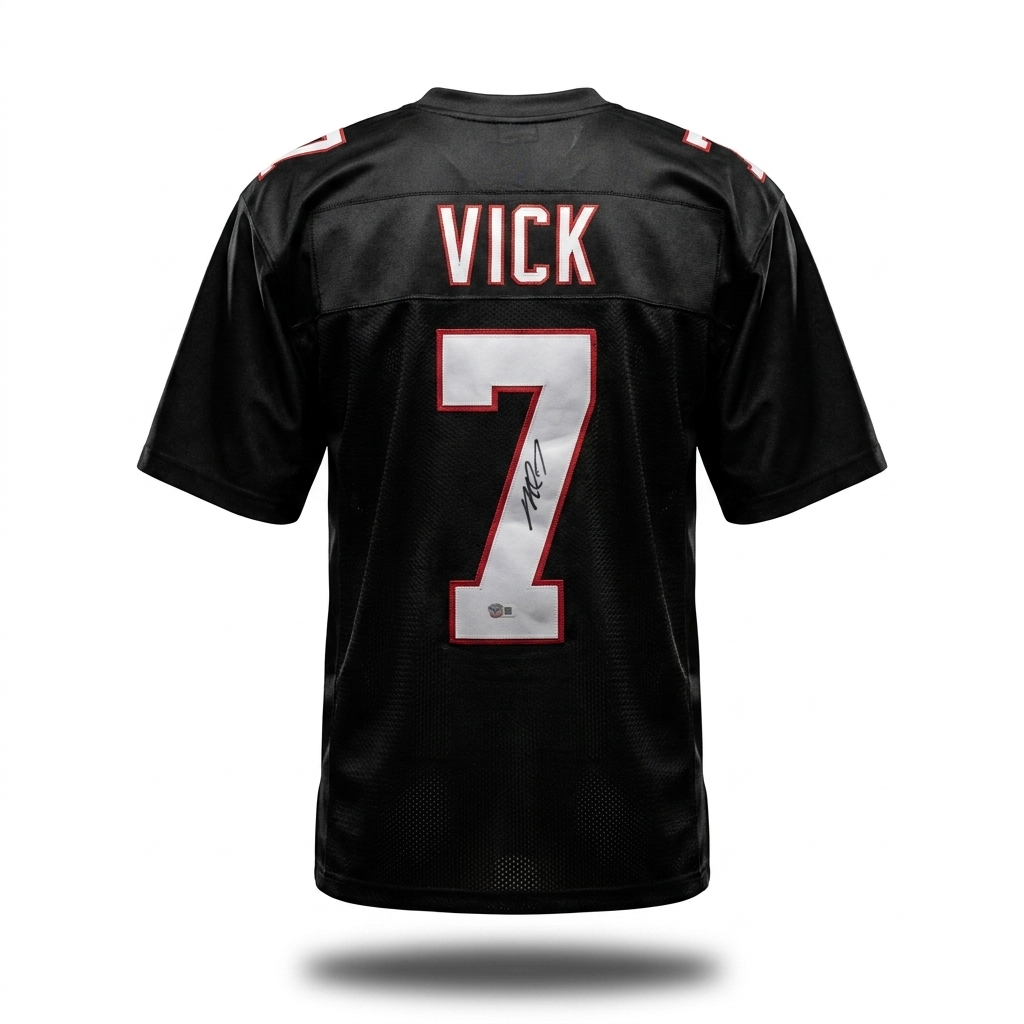 Michael Vick Beckett Certified Autographed Custom Jersey